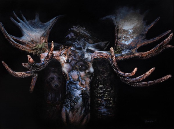Moose Apparition  by Dean Miller